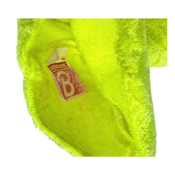 Barbie Doll Sweetheart Dress Neon Green Plush Silver Dot Fit Flare Party 1997 - Picture 3 of 4